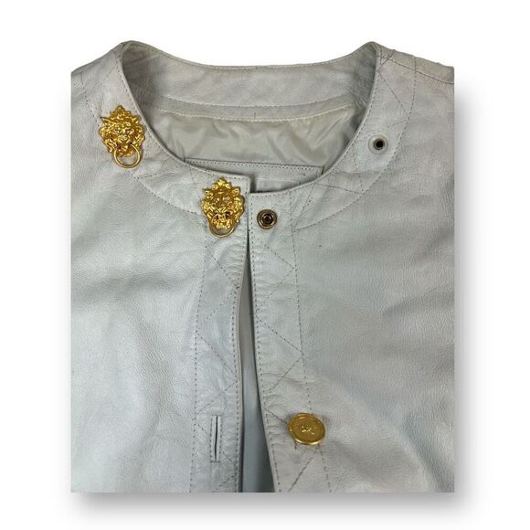 Mitrani Lion Leather Vest Size Large - Picture 2 of 16